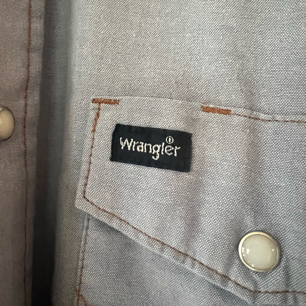 Wrangler Light Blue Snap Shirt